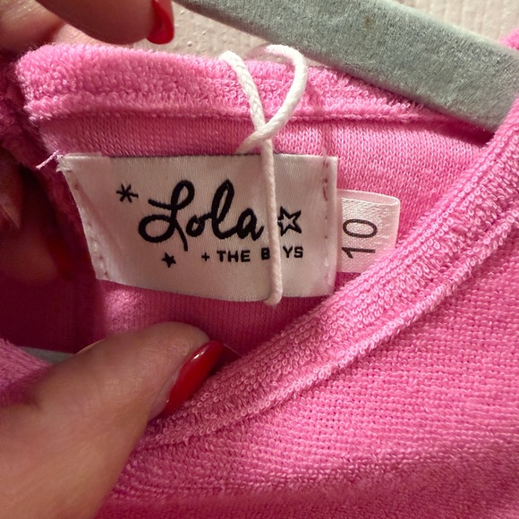 Lola + the Boys Pink Rainbow Romper - Picture 4 of 5